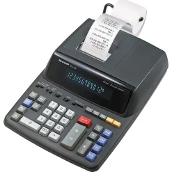 Sharp® EL-2196BL Printing Calculator, Black