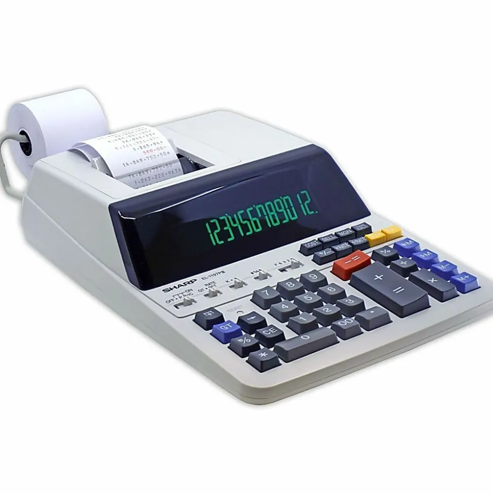 Sharp® EL-1197PIII Desktop Printing Calculator