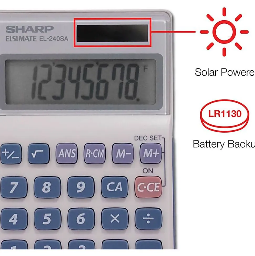 Sharp EL-240SAB Handheld Calculator