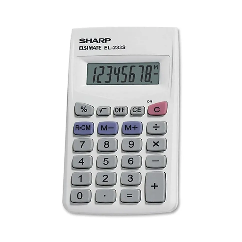 Sharp® EL-233SB Handheld Basic Calculator