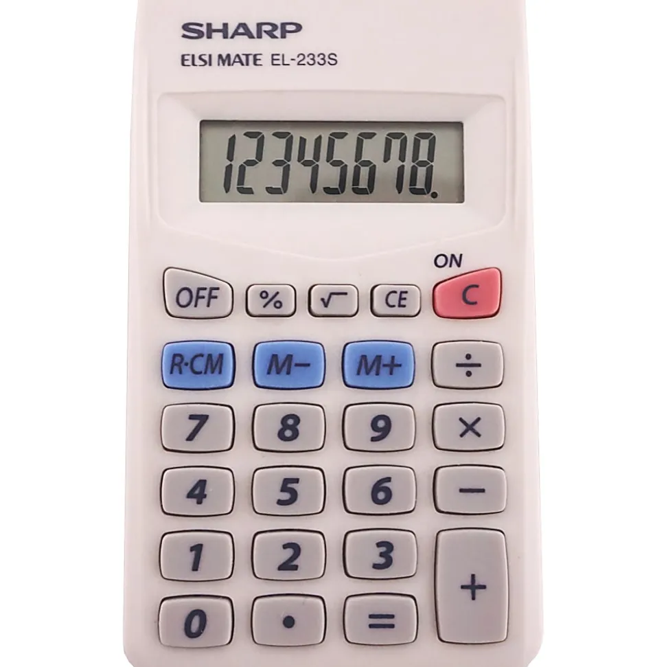 Sharp® EL-233SB Handheld Basic Calculator