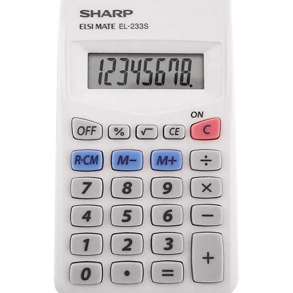 Sharp® EL-233SB Handheld Basic Calculator