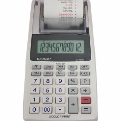 Sharp® EL-1611V 12-digit Mini Printing Calculator, White