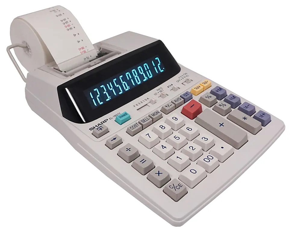 Sharp® EL-1801V 12-Digit Printing Calculator