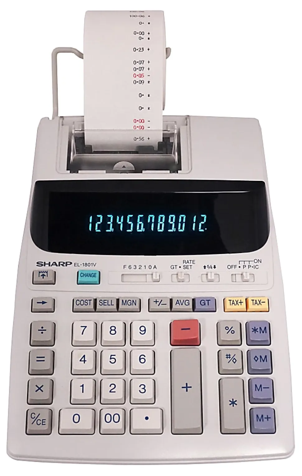 Sharp® EL-1801V 12-Digit Printing Calculator