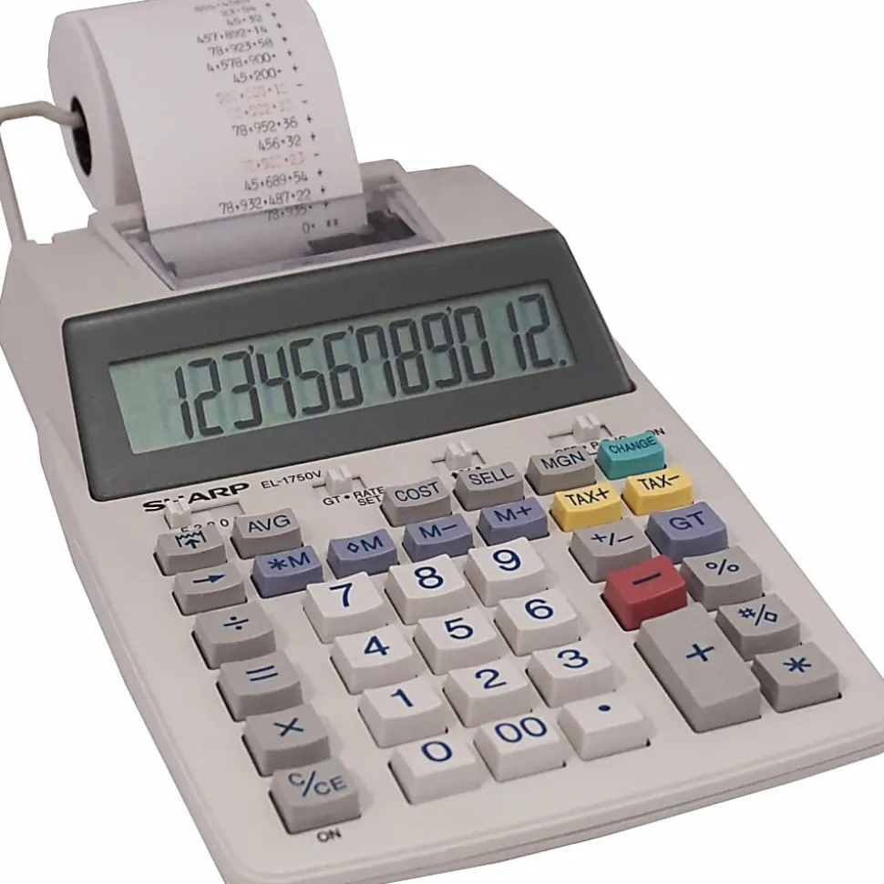 Sharp® EL-1750V Printing Calculator