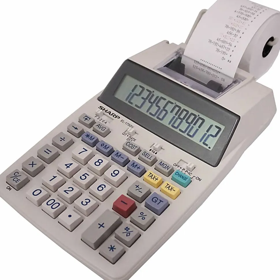Sharp® EL-1750V Printing Calculator
