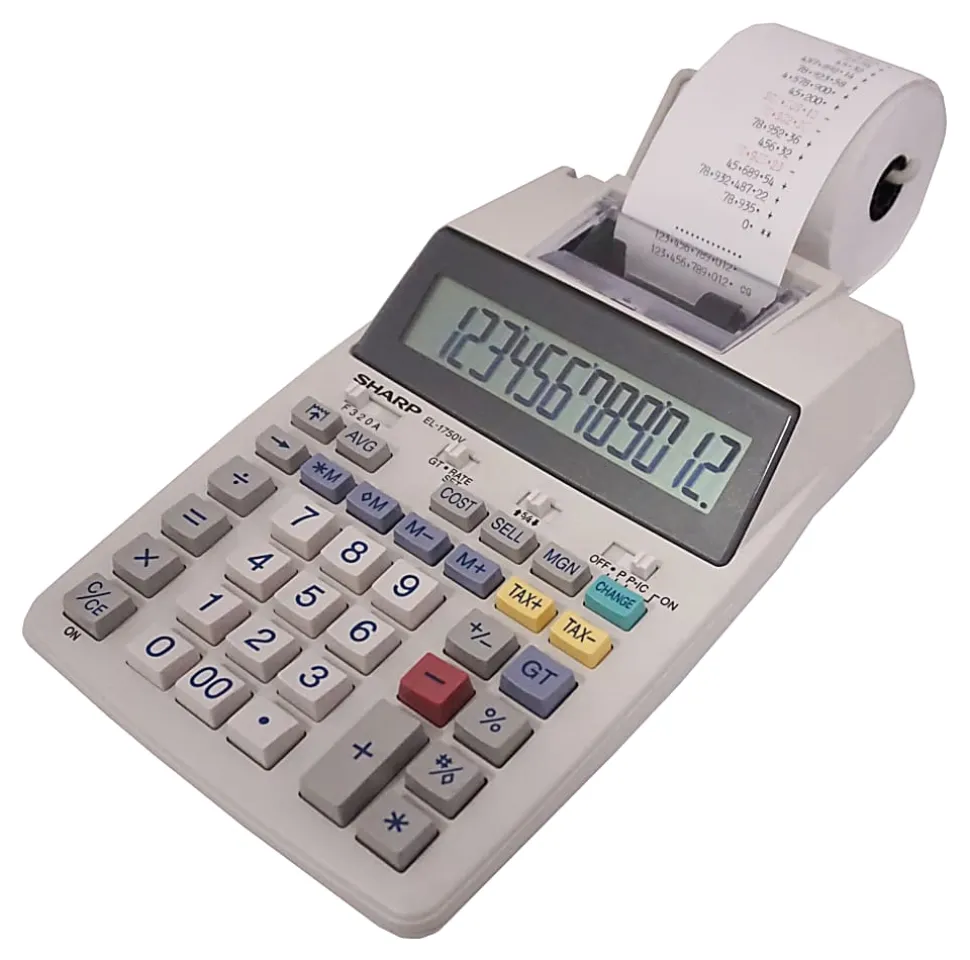 Sharp® EL-1750V Printing Calculator