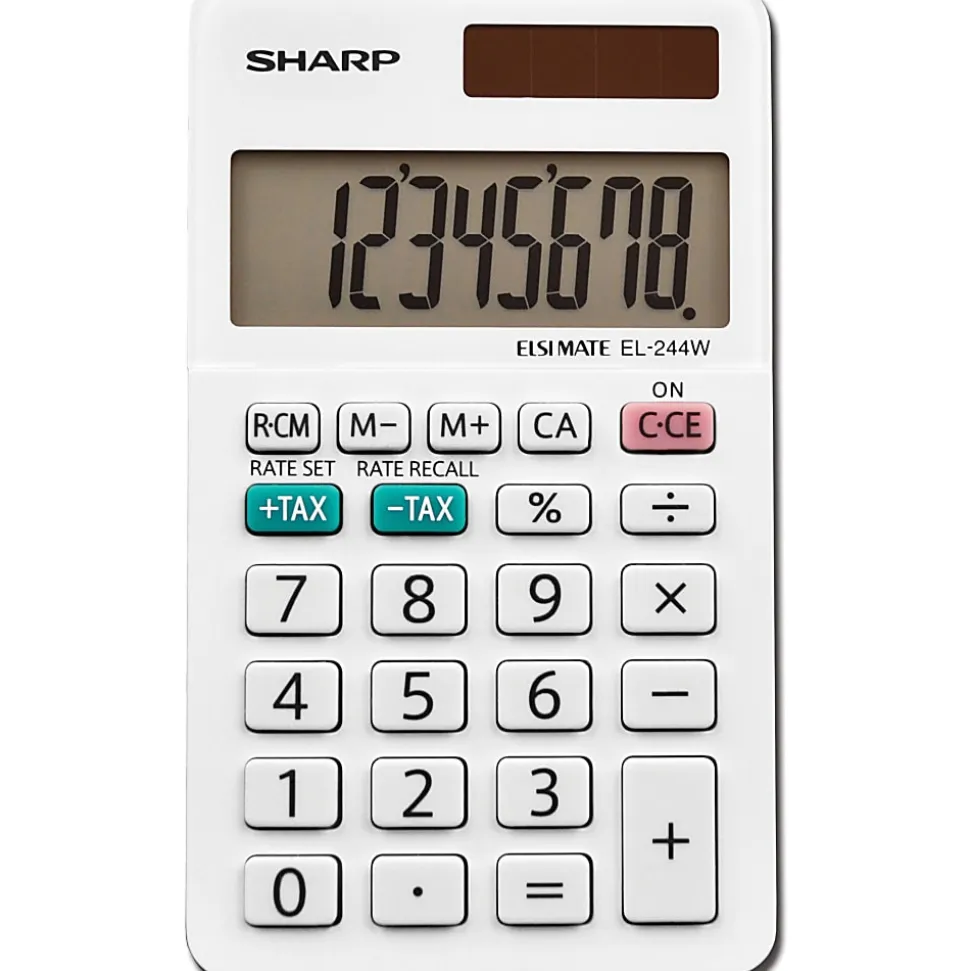Sharp® EL-244WB 8-digit Professional Pocket Calculator