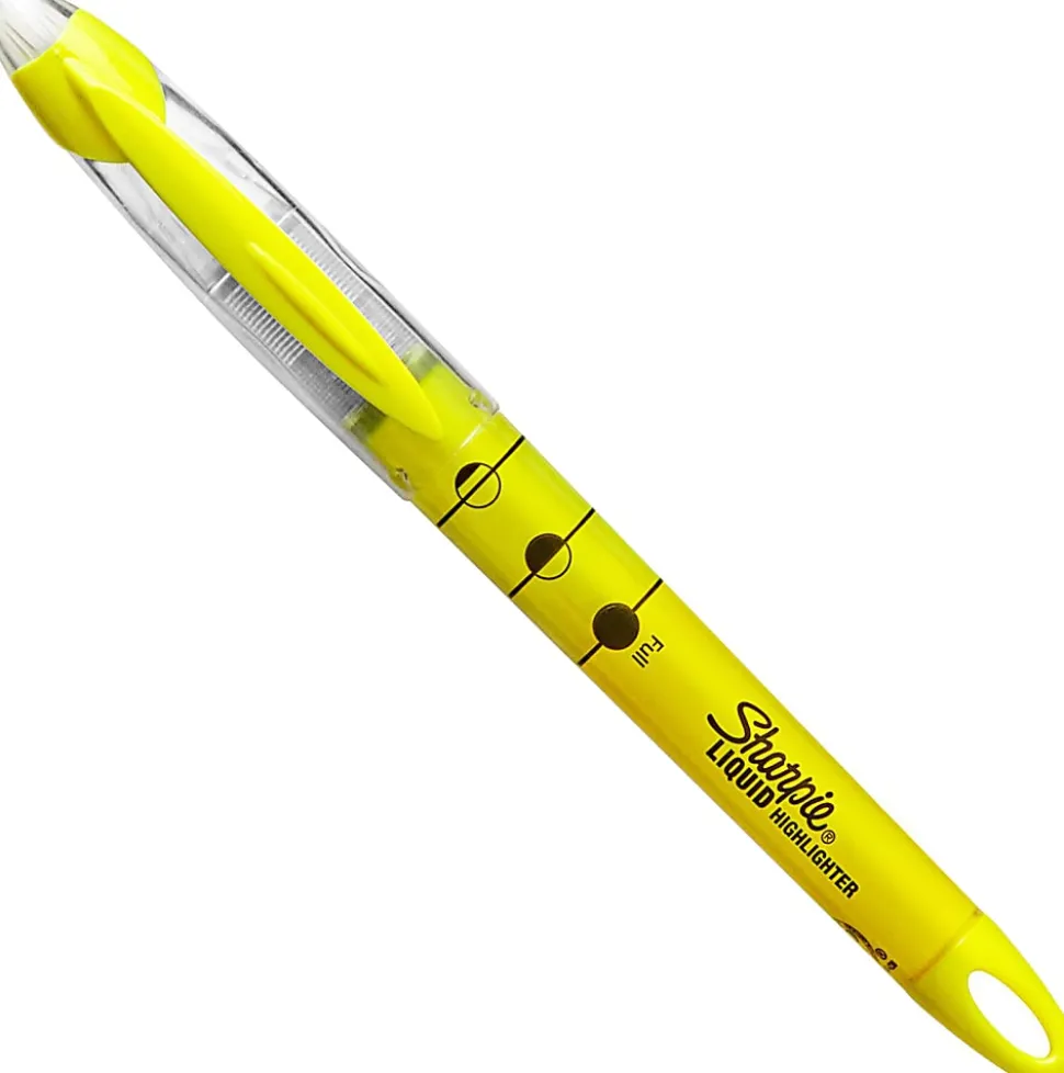 Sharpie® Accent® Liquid Highlighters, Yellow, Pack Of 5