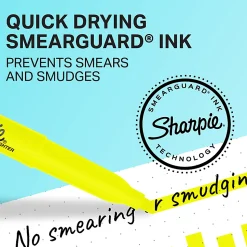 Sharpie® Accent® Pocket Highlighters, Fluorescent Yellow, Box Of 12