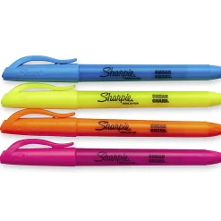Sharpie® Accent® Pocket Highlighters, Assorted, Pack Of 4