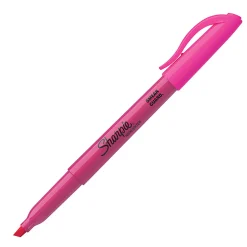 Sharpie® Accent® Pocket Highlighters, Fluorescent Pink, Box Of 12