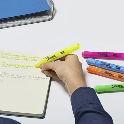 Sharpie® Accent® Tank Highlighters, Fluorescent Yellow, Pack Of 36