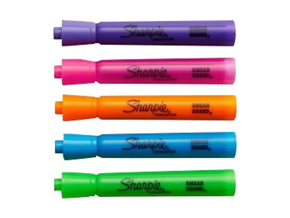 Sharpie® Accent® Tank-Style Highlighters, Chisel Tip, Assorted Colors, Pack Of 12