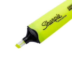 Sharpie Clear View Highlighters, Chisel Tip, Fluorescent Yellow, 3 Pack