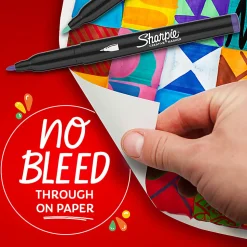 Sharpie Creative Markers, Earth Tones, Water-Based Acrylic Paint Markers, Fine Tip, 12 Count