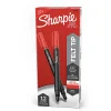 Sharpie® Fine-Point Pens, Fine Point, Black Barrels, Red Ink, Pack Of 12