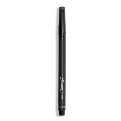 Sharpie® Fine-Point Pens, Fine Point, 0.4 mm, Black Barrels, Assorted Ink Colors, Pack Of 4