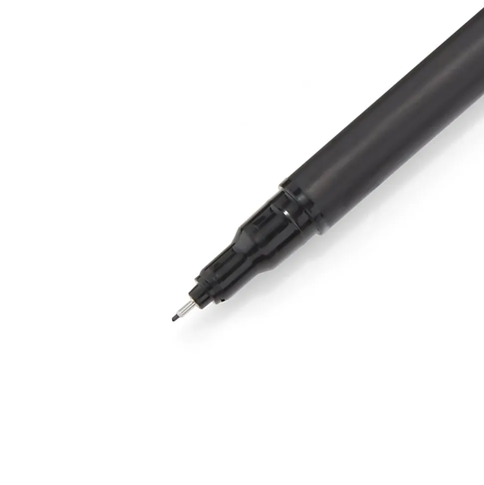 Sharpie® Fine-Point Pens, Fine Point, 0.4 mm, Black Barrels, Assorted Ink Colors, Pack Of 4