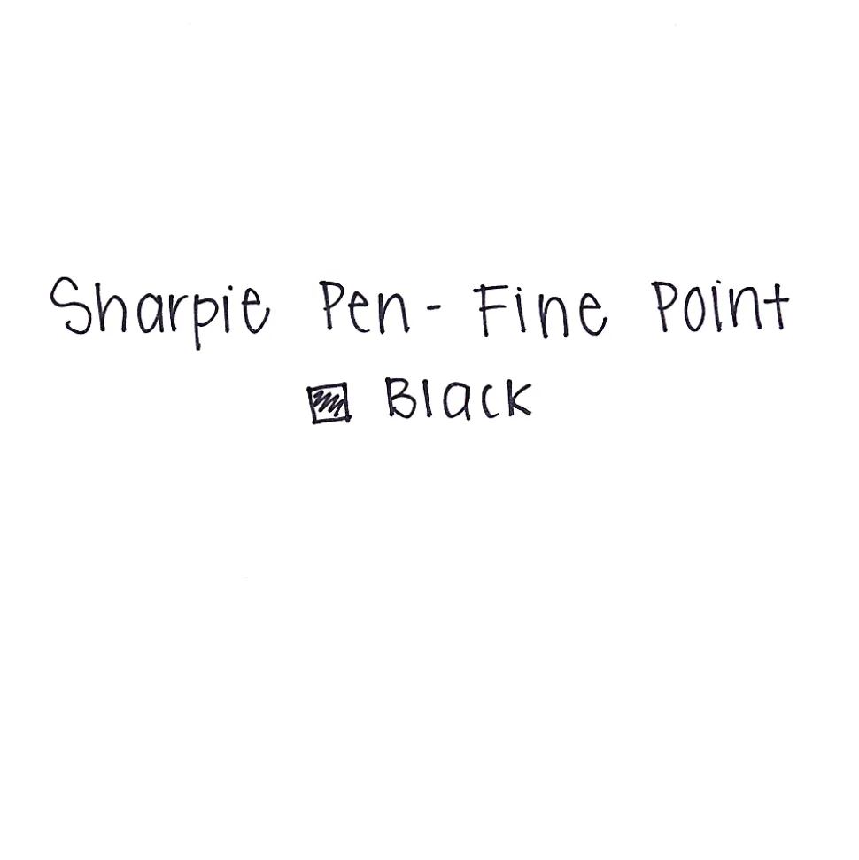 Sharpie® Fine-Point Pens, Fine Point, Black Barrels, Black Ink, Pack Of 12