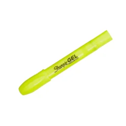 Sharpie® Gel Highlighters, Bullet Tip, Fluorescent Yellow, 3 Count