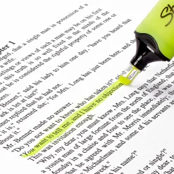 Sharpie Highlighter, Clear View Highlighter with See-Through Chisel Tip, Tank Highlighter, Assorted, 3 Count