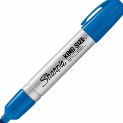 Sharpie® King-Size™ Permanent Markers, Blue, 12/Pack