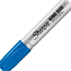 Sharpie® King-Size™ Permanent Markers, Blue, 12/Pack