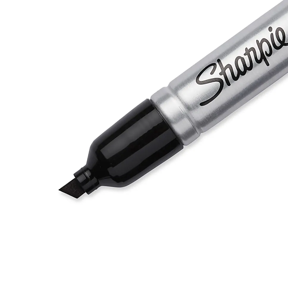 Sharpie® King-Size™ Permanent Markers, Black, Pack Of 12
