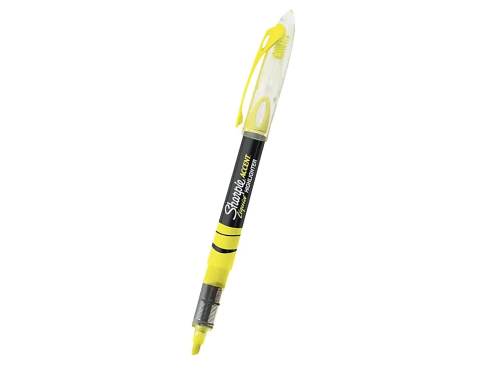 Sharpie® Liquid Highlighters, Chisel Tip, Fluorescent Green, Box of 12