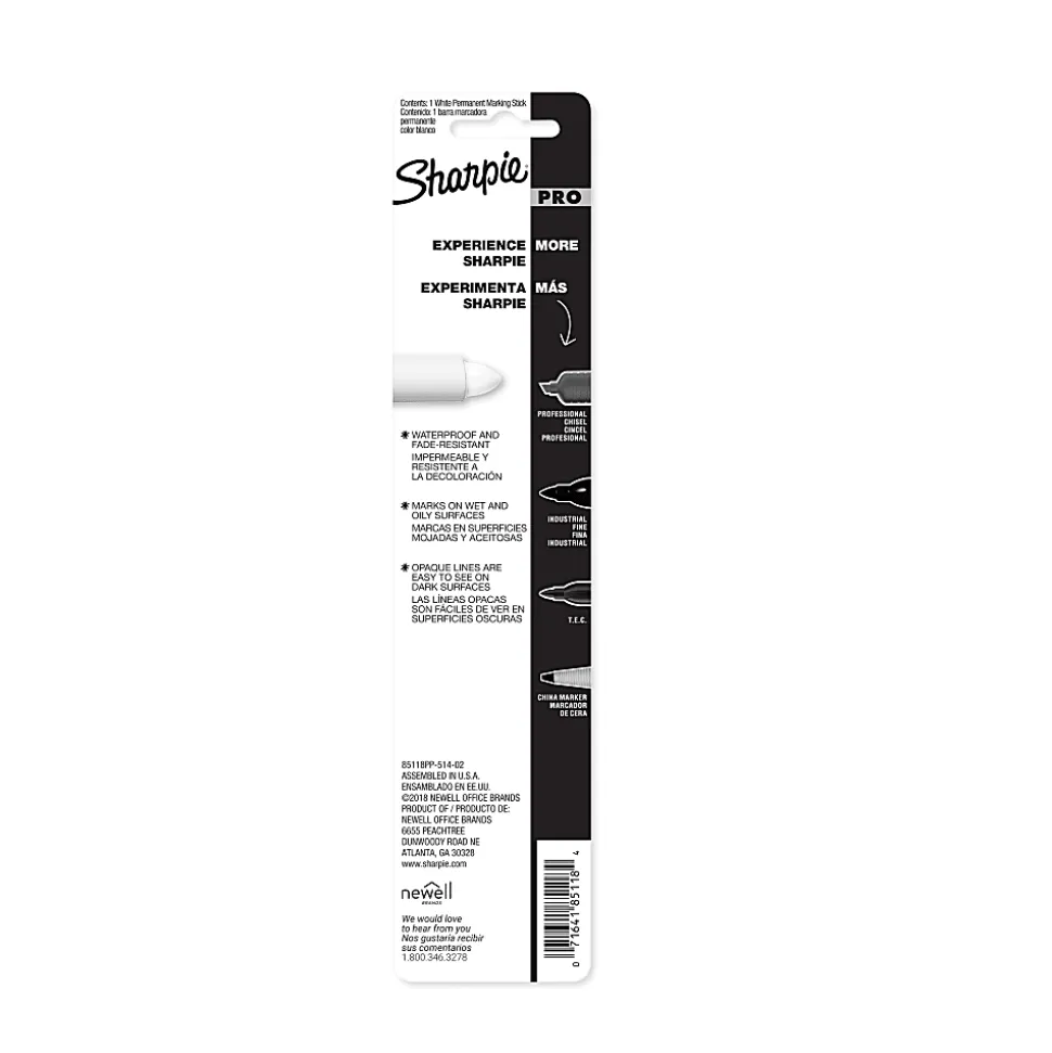 Sharpie® Mean Streak® Marker, White, 1 pack