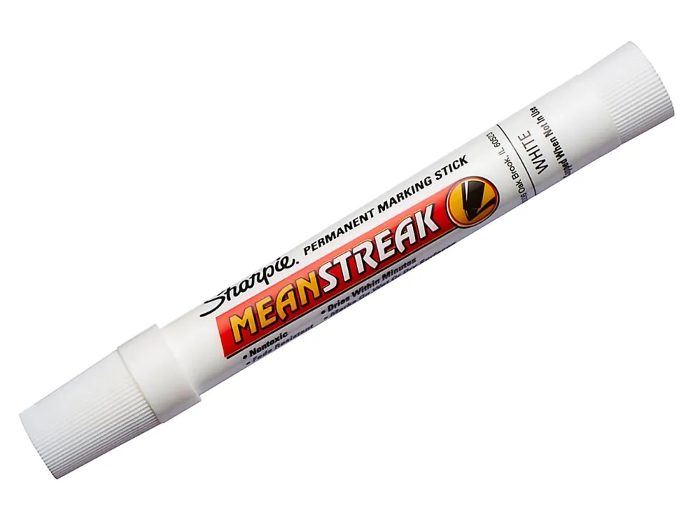 Sharpie® Mean Streak® Marker, White, 85018, Unpackaged