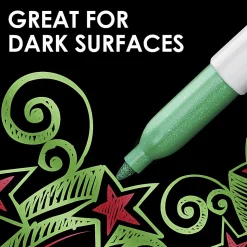 Sharpie® Metallic Markers, Silver, Pack Of 4 Markers