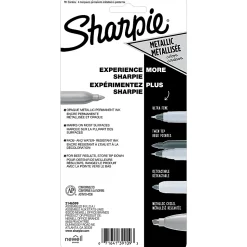 Sharpie® Metallic Markers, Silver, Pack Of 4 Markers