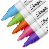 Sharpie® Oil-Based Paint Markers, Medium Point, White Barrel, Assorted Bright Colors, Pack Of 5 Markers