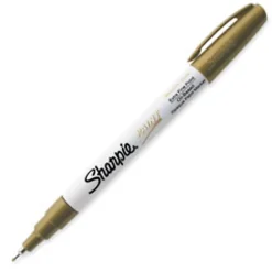 Sharpie® Paint Markers, Extra Fine Point, Metallic Gold Ink