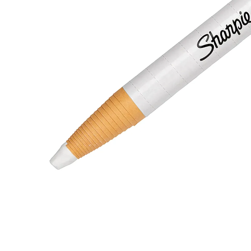 Sharpie® Peel-Off™ China Markers, White, Pack Of 12
