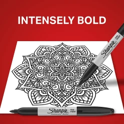 Sharpie® Permanent Fine-Point Markers, Black, Pack Of 2 Markers