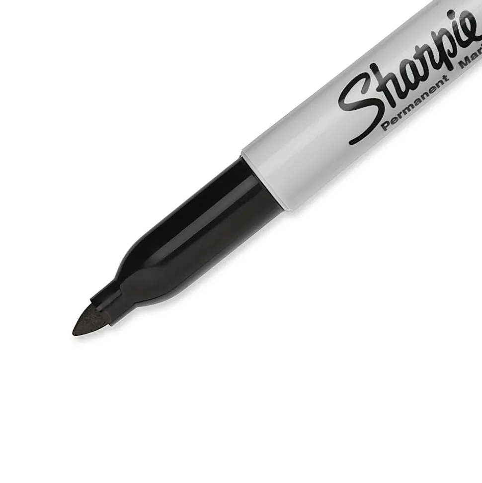 Sharpie® Permanent Fine-Point Markers, Black, Pack Of 36