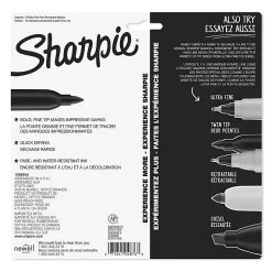 Sharpie® Permanent Fine-Point Markers, Gray Barrel, Black Ink, Pack Of 12 Markers
