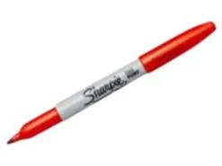 Sharpie® Permanent Fine-Point Markers, Red, Pack Of 12 Markers