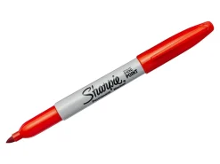 Sharpie® Permanent Fine-Point Markers, Red, Pack Of 12 Markers