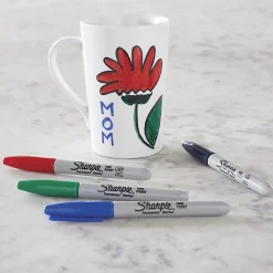 Sharpie® Permanent Fine-Point Markers, Assorted Colors, Pack Of 5 Markers