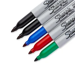 Sharpie® Permanent Markers, Fine Point, Assorted Colors, 5 Count, USA 250th Anniversary Edition