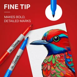 Sharpie® Permanent Markers, Fine Point, Assorted Colors, 5 Count, USA 250th Anniversary Edition