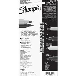 Sharpie Permanent Markers, Twin Tip, Fine/Ultra Fine Point,4/PK, Black