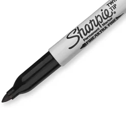 Sharpie Permanent Markers, Twin Tip, Fine/Ultra Fine Point,4/PK, Black