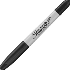 Sharpie Permanent Markers, Twin Tip, Fine/Ultra Fine Point,4/PK, Black