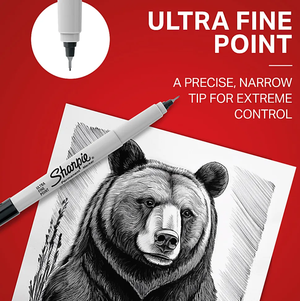 Sharpie® Permanent Ultra-Fine Point Marker, Black